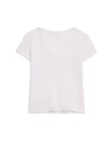 MAJESTIC FILATURES Short-Sleeve Stretch Linen Top | Thumbnail 1 MAJESTIC FILATURES Short-Sleeve Stretch Linen Top | Thumbnail 1