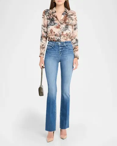 L'Agence Ruth High Rise Straight Jeans | Thumbnail 2 L'Agence Ruth High Rise Straight Jeans | Thumbnail 2