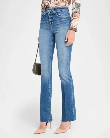 L'Agence Ruth High Rise Straight Jeans | Thumbnail 4 L'Agence Ruth High Rise Straight Jeans | Thumbnail 4