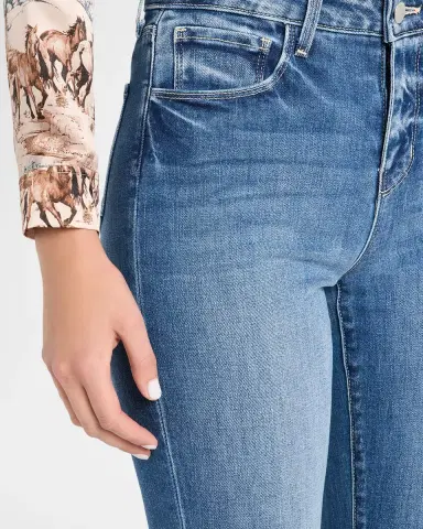 L'Agence Ruth High Rise Straight Jeans | Thumbnail 5 L'Agence Ruth High Rise Straight Jeans | Thumbnail 5