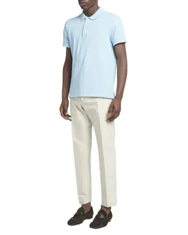 Tom Ford Men's Cotton Pique Polo Shirt | Thumbnail 1 Tom Ford Men's Cotton Pique Polo Shirt | Thumbnail 1