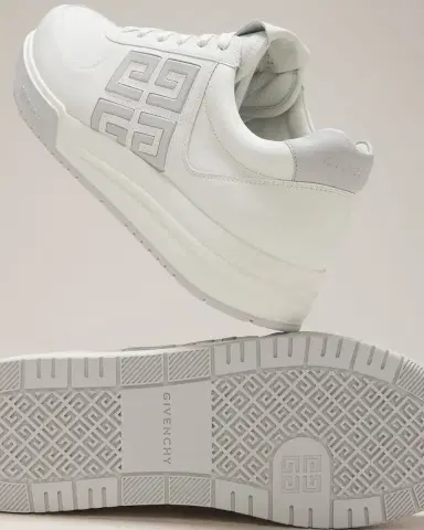 Givenchy Men's G4 Bicolor Leather Low-Top Sneakers | Thumbnail 3 Givenchy Men's G4 Bicolor Leather Low-Top Sneakers | Thumbnail 3