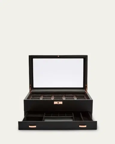Wolf Axis 10-Piece Watch Box with Drawer | Thumbnail 3 Wolf Axis 10-Piece Watch Box with Drawer | Thumbnail 3
