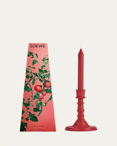 Loewe 11.9 oz. Tomato Leaves Wax Candleholder | Thumbnail 2 Loewe 11.9 oz. Tomato Leaves Wax Candleholder | Thumbnail 2
