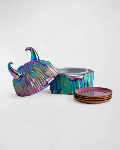 L 'Objet Haas Disco Lynda Box Plates, Set of 4 | Thumbnail 2 L 'Objet Haas Disco Lynda Box Plates, Set of 4 | Thumbnail 2