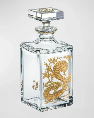 Vista Alegre Whiskey Decanter With Golden Snake | Thumbnail 5 Vista Alegre Whiskey Decanter With Golden Snake | Thumbnail 5