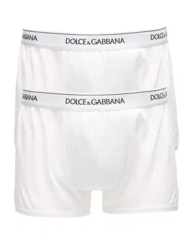 Dolce & Gabbana Men's Logo Band 2-Pack Boxer Briefs | Thumbnail 1 Dolce & Gabbana Men's Logo Band 2-Pack Boxer Briefs | Thumbnail 1