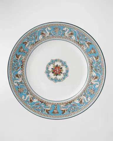 Wedgwood Florentine Turquoise Accent Salad Plate 9" | Thumbnail 4 Wedgwood Florentine Turquoise Accent Salad Plate 9" | Thumbnail 4