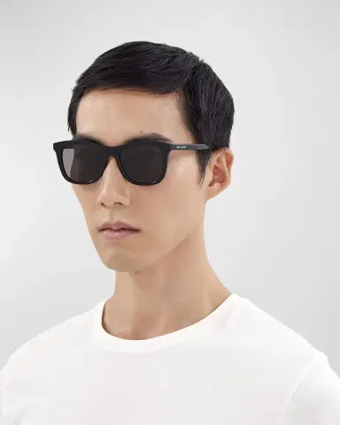 Saint Laurent Logo Square Acetate Sunglasses | Thumbnail 2 Saint Laurent Logo Square Acetate Sunglasses | Thumbnail 2