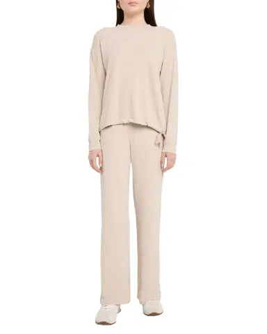 Majestic Filatures French Terry Wide-Leg Trousers | Thumbnail 1 Majestic Filatures French Terry Wide-Leg Trousers | Thumbnail 1