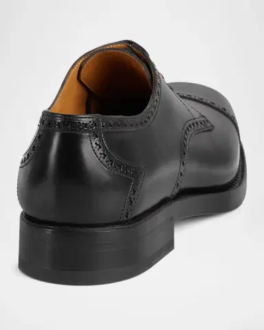 Gucci Men 's Rooster Brogue Leather Derby Shoes | Thumbnail 2 Gucci Men 's Rooster Brogue Leather Derby Shoes | Thumbnail 2