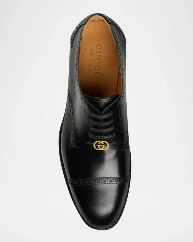 Gucci Men 's Rooster Brogue Leather Derby Shoes | Thumbnail 3 Gucci Men 's Rooster Brogue Leather Derby Shoes | Thumbnail 3