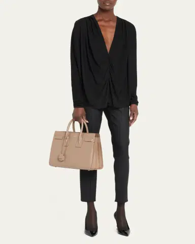 Saint Laurent Sac De Jour Small Top-Handle Bag in Smooth Leather | Thumbnail 27 Saint Laurent Sac De Jour Small Top-Handle Bag in Smooth Leather | Thumbnail 27