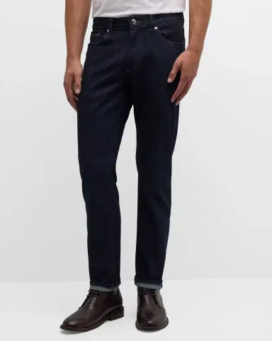Peter Millar Men's Stretch Denim 5-Pocket Jeans | Thumbnail 3 Peter Millar Men's Stretch Denim 5-Pocket Jeans | Thumbnail 3