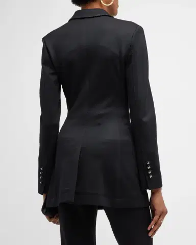 Dolce & Gabbana Long Tailored Blazer Jacket with Button Detail | Thumbnail 3 Dolce & Gabbana Long Tailored Blazer Jacket with Button Detail | Thumbnail 3