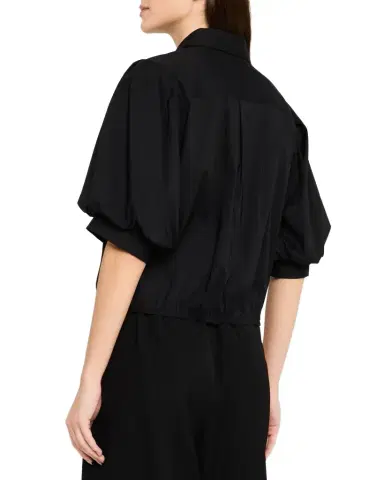 Finley Bomba Button-Down Twist-Front Poplin Shirt | Thumbnail 1 Finley Bomba Button-Down Twist-Front Poplin Shirt | Thumbnail 1