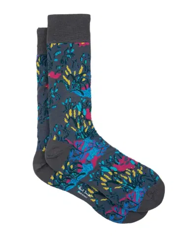 Paul Smith Men's Reedbed Floral Crew Socks | Thumbnail 1 Paul Smith Men's Reedbed Floral Crew Socks | Thumbnail 1