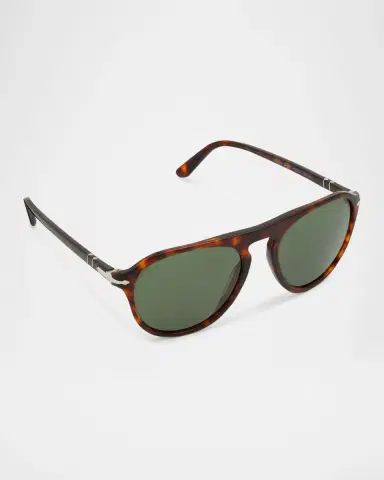 PERSOL Men's Keyhole Bridge Round Sunglasses | Thumbnail 3 PERSOL Men's Keyhole Bridge Round Sunglasses | Thumbnail 3