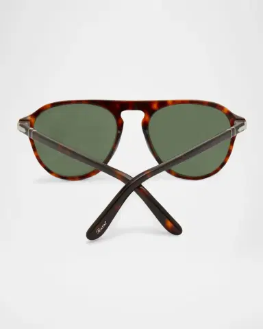 PERSOL Men's Keyhole Bridge Round Sunglasses | Thumbnail 4 PERSOL Men's Keyhole Bridge Round Sunglasses | Thumbnail 4