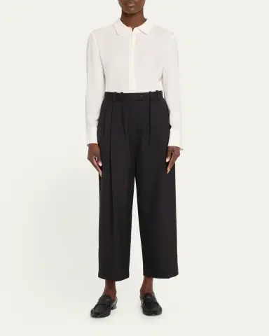 Lafayette 148 New York Scottie Silk Button-Down Blouse | Thumbnail 6 Lafayette 148 New York Scottie Silk Button-Down Blouse | Thumbnail 6