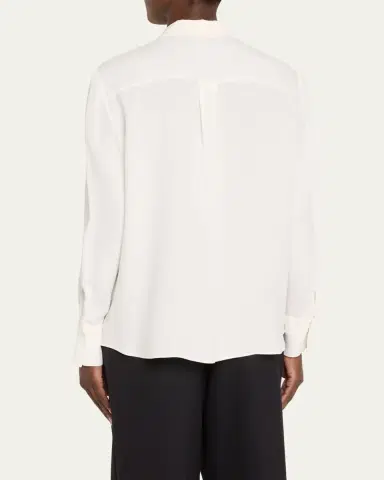 Lafayette 148 New York Scottie Silk Button-Down Blouse | Thumbnail 7 Lafayette 148 New York Scottie Silk Button-Down Blouse | Thumbnail 7