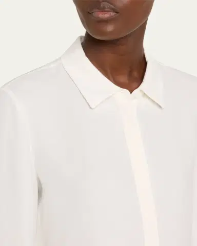 Lafayette 148 New York Scottie Silk Button-Down Blouse | Thumbnail 9 Lafayette 148 New York Scottie Silk Button-Down Blouse | Thumbnail 9