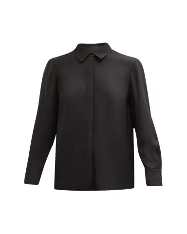 Lafayette 148 New York Scottie Silk Button-Down Blouse | Thumbnail 1 Lafayette 148 New York Scottie Silk Button-Down Blouse | Thumbnail 1