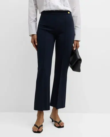 CALLAS MILANO Lola Cropped Stretch Crepe Flare Pants | Thumbnail 4 CALLAS MILANO Lola Cropped Stretch Crepe Flare Pants | Thumbnail 4