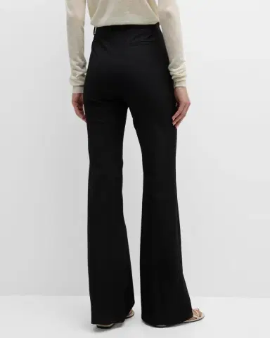 Joseph Tafira High-Rise Flare Gabardine Pants | Thumbnail 3 Joseph Tafira High-Rise Flare Gabardine Pants | Thumbnail 3