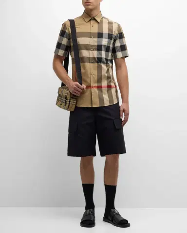 Burberry Men's Summerton Check Sport Shirt | Thumbnail 2 Burberry Men's Summerton Check Sport Shirt | Thumbnail 2