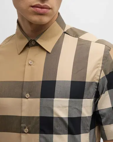 Burberry Men's Summerton Check Sport Shirt | Thumbnail 5 Burberry Men's Summerton Check Sport Shirt | Thumbnail 5