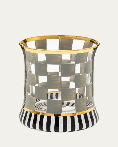MacKenzie-Childs 8 oz. Carnival Sterling Glass Tumbler, Set of 2 | Thumbnail 2 MacKenzie-Childs 8 oz. Carnival Sterling Glass Tumbler, Set of 2 | Thumbnail 2