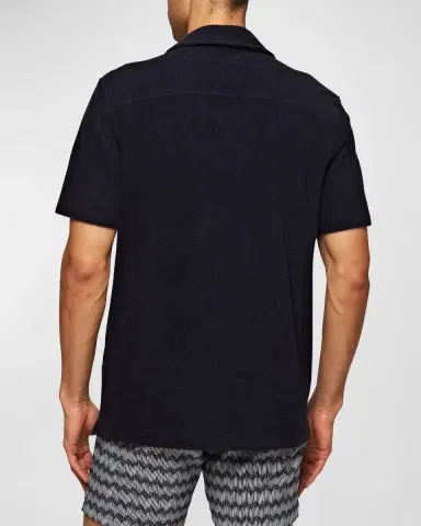 Orlebar Brown Men's Howell Terry Toweling Camp Shirt | Thumbnail 3 Orlebar Brown Men's Howell Terry Toweling Camp Shirt | Thumbnail 3