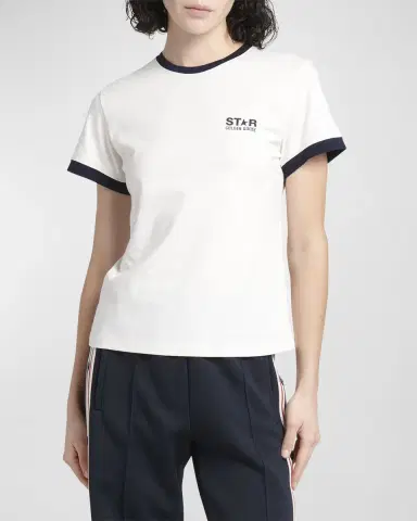 Golden Goose Star Short-Sleeve Logo T-Shirt | Thumbnail 4 Golden Goose Star Short-Sleeve Logo T-Shirt | Thumbnail 4