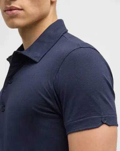 Orlebar Brown Men's Sebastian Cotton-Silk Polo Shirt | Thumbnail 6 Orlebar Brown Men's Sebastian Cotton-Silk Polo Shirt | Thumbnail 6