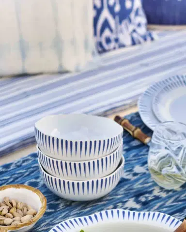 Juliska Sitio Stripe Delft Blue Cereal/Ice Cream Bowl | Thumbnail 2 Juliska Sitio Stripe Delft Blue Cereal/Ice Cream Bowl | Thumbnail 2