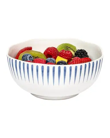 Juliska Sitio Stripe Delft Blue Cereal/Ice Cream Bowl | Thumbnail 1 Juliska Sitio Stripe Delft Blue Cereal/Ice Cream Bowl | Thumbnail 1