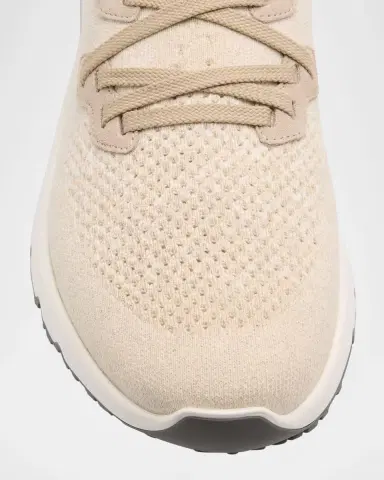 Brunello Cucinelli Men 's Melange Knit Runner Sneakers | Thumbnail 11 Brunello Cucinelli Men 's Melange Knit Runner Sneakers | Thumbnail 11