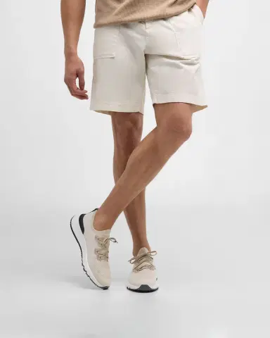 Brunello Cucinelli Men 's Melange Knit Runner Sneakers | Thumbnail 7 Brunello Cucinelli Men 's Melange Knit Runner Sneakers | Thumbnail 7