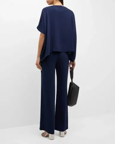 Natori Mid-Rise Straight-Leg Stretch Crepe Pants | Thumbnail 5 Natori Mid-Rise Straight-Leg Stretch Crepe Pants | Thumbnail 5
