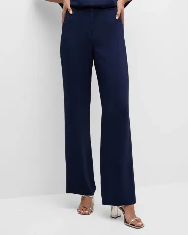 Natori Mid-Rise Straight-Leg Stretch Crepe Pants | Thumbnail 6 Natori Mid-Rise Straight-Leg Stretch Crepe Pants | Thumbnail 6