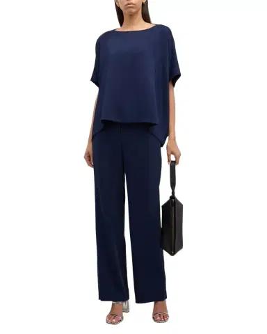 Natori Mid-Rise Straight-Leg Stretch Crepe Pants | Thumbnail 1 Natori Mid-Rise Straight-Leg Stretch Crepe Pants | Thumbnail 1