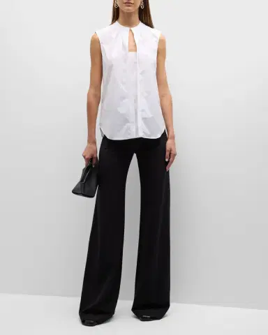 CALLAS MILANO Anouk High-Rise Straight-Leg Crepe Jersey Pants | Thumbnail 2 CALLAS MILANO Anouk High-Rise Straight-Leg Crepe Jersey Pants | Thumbnail 2