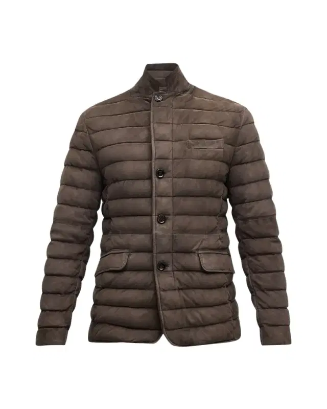 Men 's Channeled Suede Blazer Men 's Channeled Suede Blazer