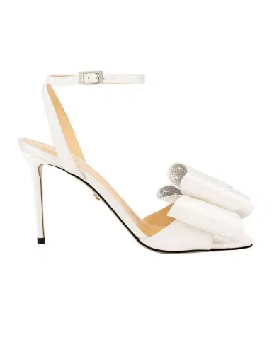MACH & MACH Cadeau Satin Bow Ankle-Strap Sandals | Thumbnail 1 MACH & MACH Cadeau Satin Bow Ankle-Strap Sandals | Thumbnail 1