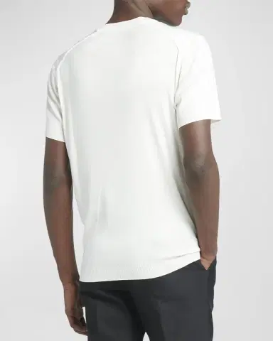 TOM FORD Men's Short-Sleeve Crewneck Sweater | Thumbnail 8 TOM FORD Men's Short-Sleeve Crewneck Sweater | Thumbnail 8