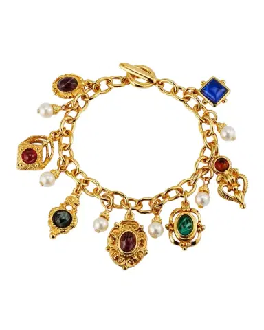 Ben-Amun Stone and Pearly Charm Bracelet | Thumbnail 1 Ben-Amun Stone and Pearly Charm Bracelet | Thumbnail 1