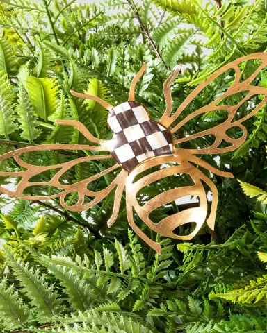 MacKenzie-Childs 26" Potted Fern with Bee | Thumbnail 2 MacKenzie-Childs 26" Potted Fern with Bee | Thumbnail 2