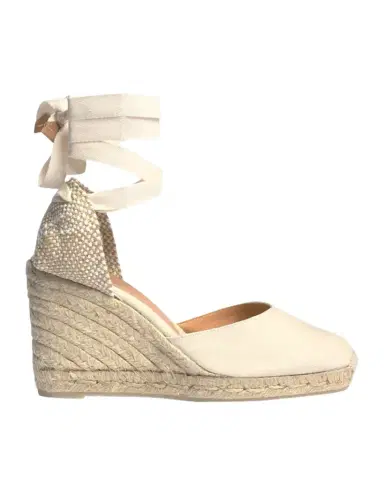 Castañer Carina Canvas Ankle-Wrap Wedge Espadrilles | Thumbnail 1 Castañer Carina Canvas Ankle-Wrap Wedge Espadrilles | Thumbnail 1