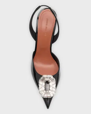 Amina Muaddi Camelia Ombre Patent Halter Pumps | Thumbnail 6 Amina Muaddi Camelia Ombre Patent Halter Pumps | Thumbnail 6